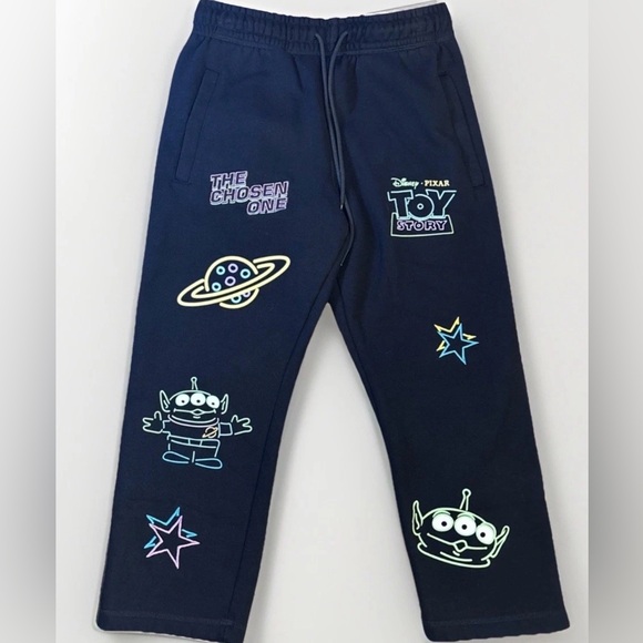 Shoe Palace Pants - Shoe Palace Disney Pixar Toy Story Embroidered Chosen One Jogger Sweatpants S